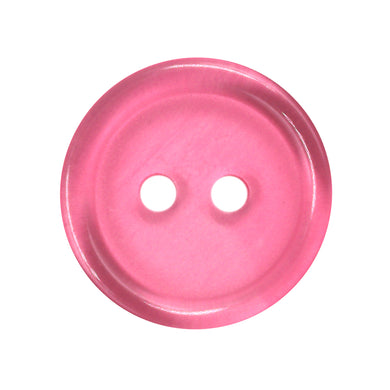Sullivans 15mm Round Plastic Button 2 Hole - Pink