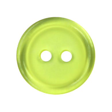 Sullivans 15mm Round Plastic Button 2 Hole - Yellow