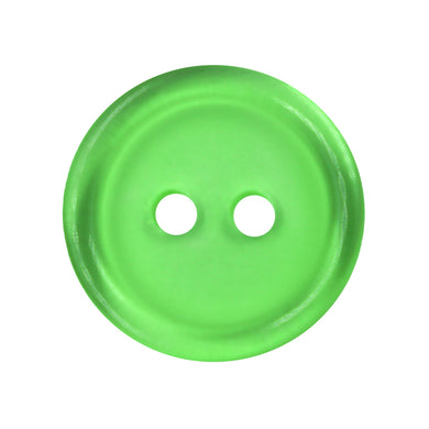 Sullivans 15mm Round Plastic Button 2 Hole - Green