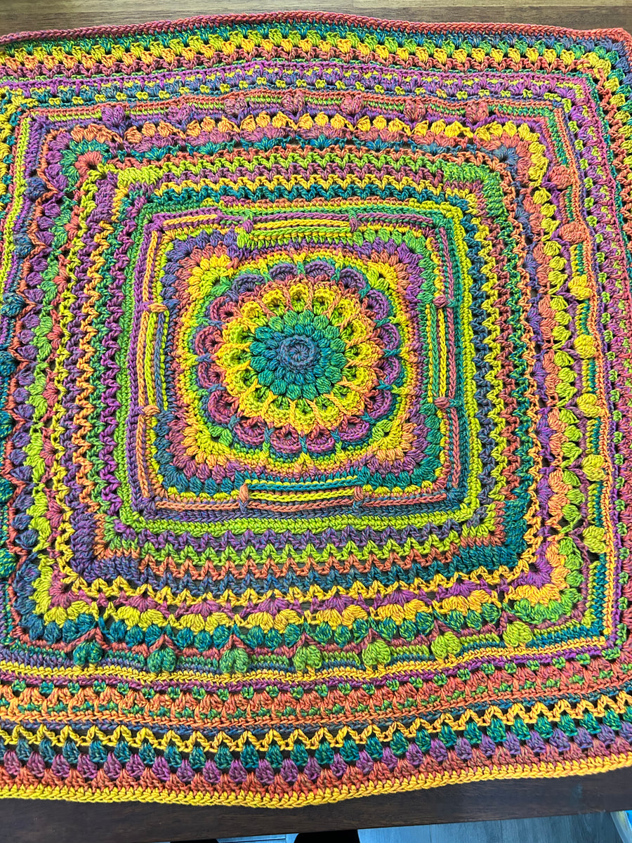 Crocheted Gypsy Allison Blanket Knitty Gritty yarn and more