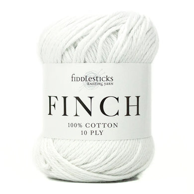 Fiddlesticks Finch Cotton - 10ply - 6202 White