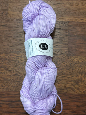 Life in Loops Hand-Dyed Cotton 8ply 100g Skein Baby Violet