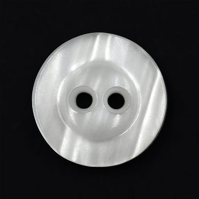 Sullivans 15mm Round Plastic Button - Pearl White