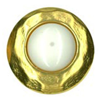 Sullivans Plastic Button 18mm White Gold