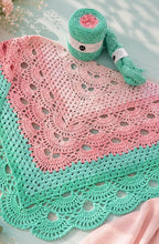 Load image into Gallery viewer, Crochet Virus meets Granny Shawl - Watermelon - Cotton