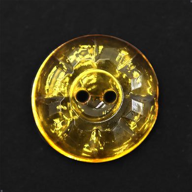 Sullivans 15mm Round Flower Plastic Button - Clear Yellow