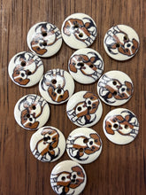 Load image into Gallery viewer, Wooden Dog/Cat Button - 15mm