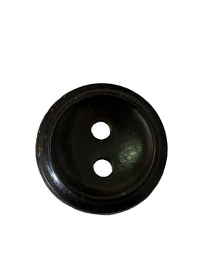 Plastic Round Button 12mm Black