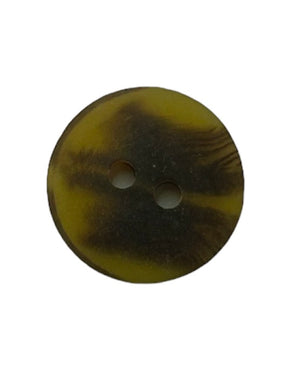 Sullivans 15mm Round Plastic Button 2 Hole - Two Tone Brown