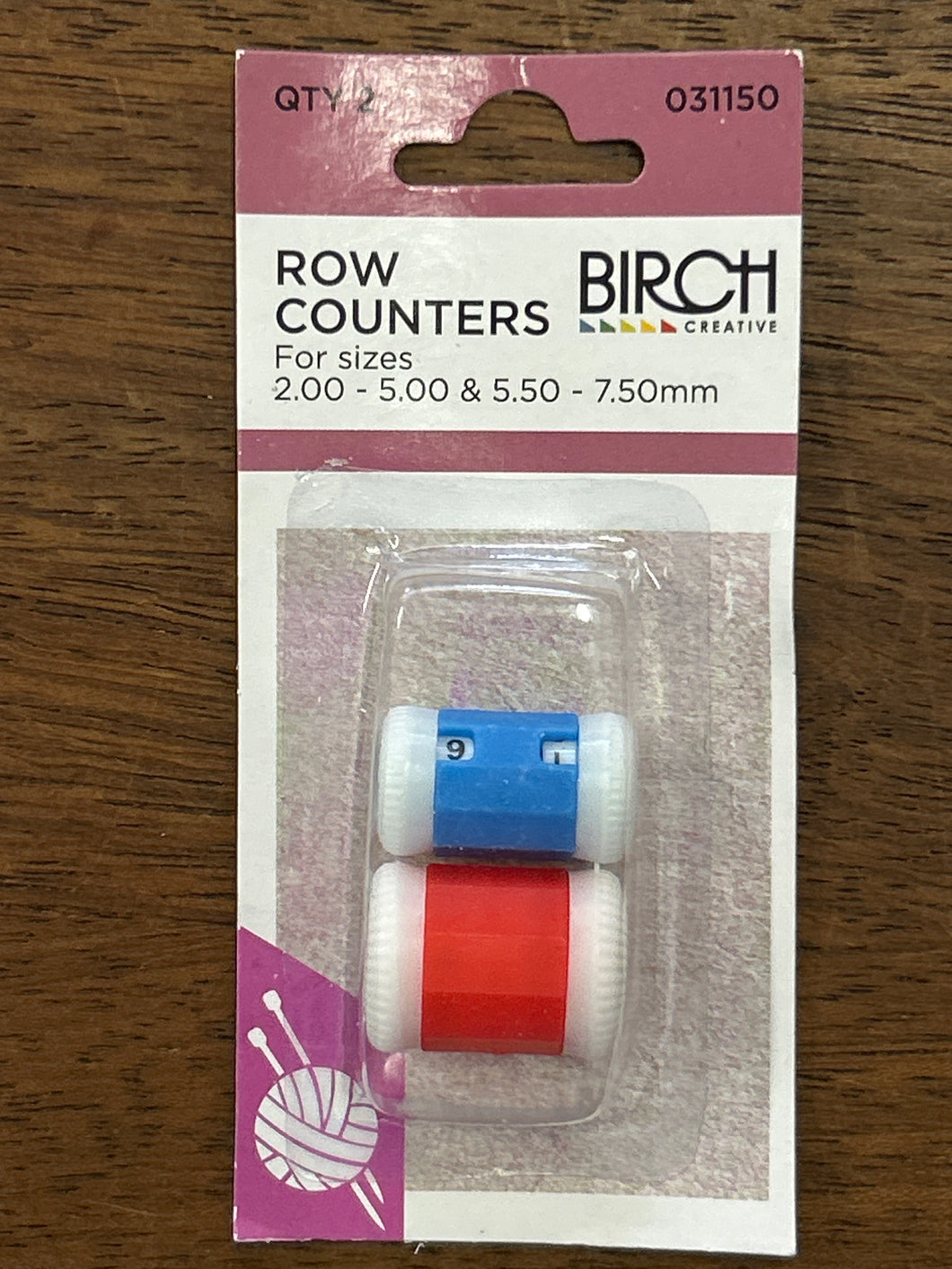 Birch Knitting Row Counters Small & Large