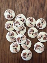 Load image into Gallery viewer, Wooden Dog/Cat Button - 15mm