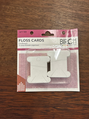 Birch Floss Cards Cardboard - Pack of 100