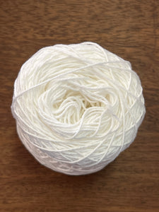 Life in Loops Hand Dyed Cotton 4ply - White