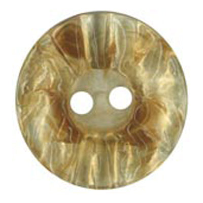 Sullivans Button 15mm Clear Light Amber