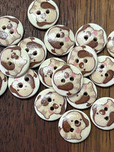 Load image into Gallery viewer, Wooden Dog/Cat Button - 15mm