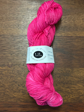 Life in Loops Hand-Dyed Cotton 8ply 100g Skein Pink