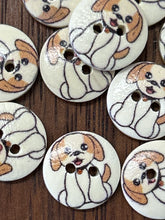 Load image into Gallery viewer, Wooden Dog/Cat Button - 15mm
