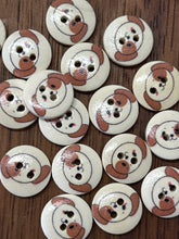 Load image into Gallery viewer, Wooden Dog/Cat Button - 15mm