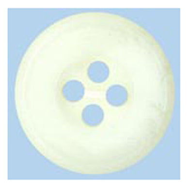 Sullivans Plastic Button 15mm White