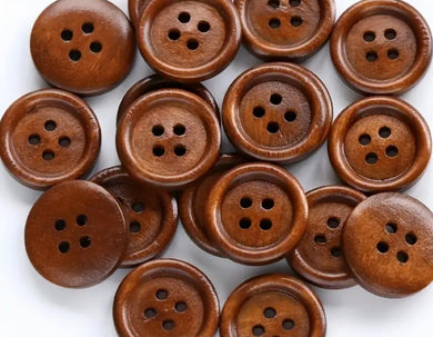 Coffee Wooden Button