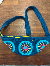 Load image into Gallery viewer, Crocheted Ferris Wheel Belt Bag - Cotton Blend - Lined with Zipper