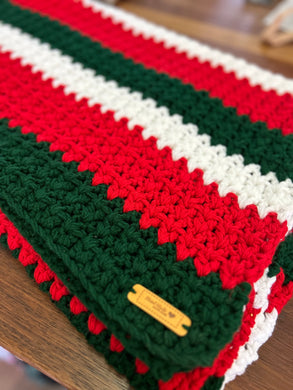 Crocheted Stripe Blanket