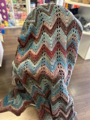 Crocheted Chervon Throw/Blanket
