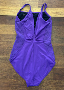 Preloved Mirella Purple Leotard - Size Adult Small