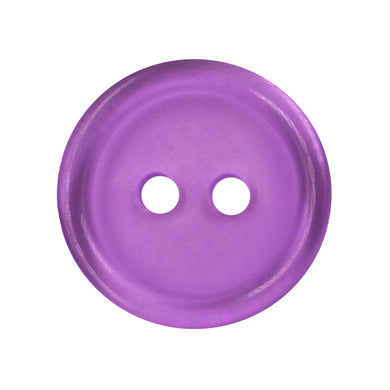 ** Sullivans 18mm Round Plastic Button 2 Hole - Purple