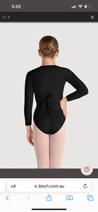 Bloch Overture Crossover Girls Long Sleeve Wrap Top - Z0858G