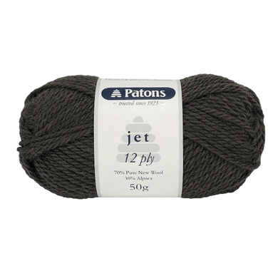 Patons Jet 12ply - Black 815