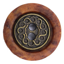 Load image into Gallery viewer, Sullivans 18mm Round Metal Button 2 Hole In Cased In Plastic - Bronze