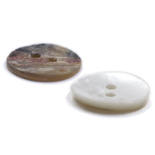 Load image into Gallery viewer, Sullivans 12mm Round Akoya Shell Buttons - River Smoked