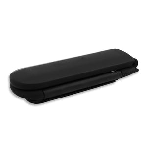 Envi Folding Travel Hair Brush with Mirror - Black