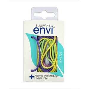 Envi Snagless Hair Elastics - 18 pack