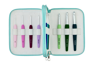 KnitPro Waves 2.0 Grande Single Ended Crochet Hook Set - Set of 14