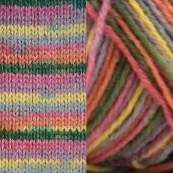 Fiddlesticks Harlequin Sock Yarn - 4ply Tango 32-06