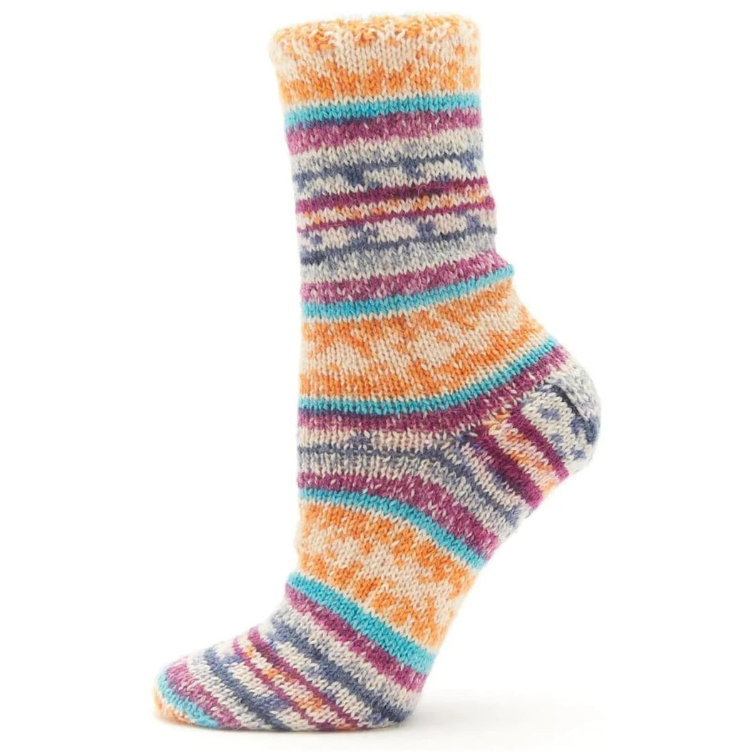 Fiddlesticks Jester Sock Yarn - 4ply - Orange-Claret 82-01
