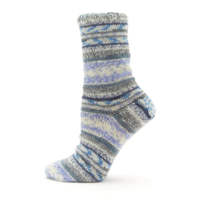 Fiddlesticks Jester Sock Yarn - 4ply - Grey - Blue 82-06