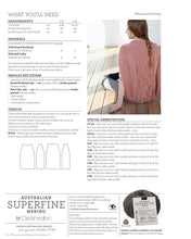 Load image into Gallery viewer, Australian Superfine Merino Sweater Cape -402 Pattern Book