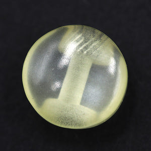 Sullivans 8mm Round Plastic Button With Shank - Cream