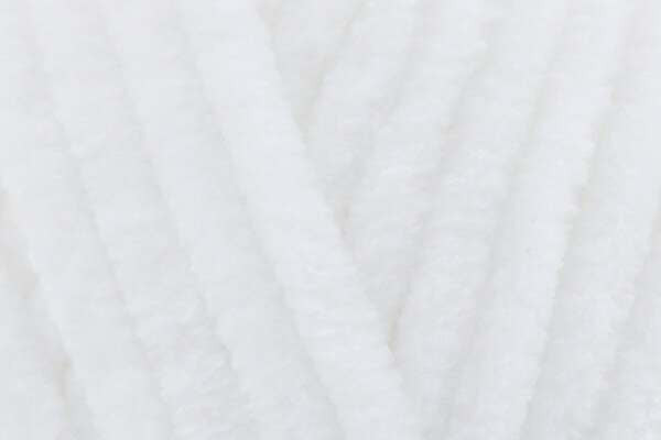 Yarnsmiths Chenille Chunky - White - 5040