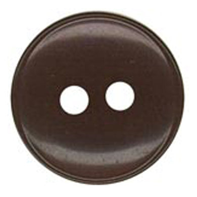 Sullivans 10mm Round Plastic Button 2 Hole With Rim - Black