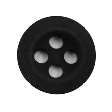 Load image into Gallery viewer, Sullivans 10mm Round Plastic Opaque Button 4 Hole - Black