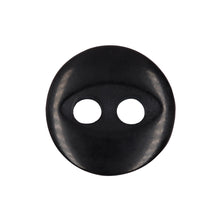Load image into Gallery viewer, Sullivans 8mm Two Hole Fish Eye Doll Plastic Buttons - Black