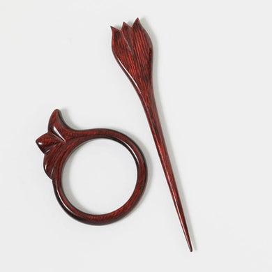 Knit Pro Shawl Pin & Sticks Floral- Love