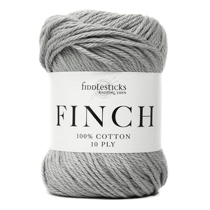 Fiddlesticks Finch Cotton - 10ply - 6233 Pale Grey