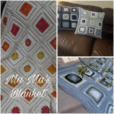 Hard Copy Ma Ma’s Blanket Pattern Book by Life in Loops