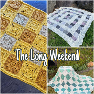 Hard Copy The Long Weekend Blanket Blanket Pattern Book by Life in Loops