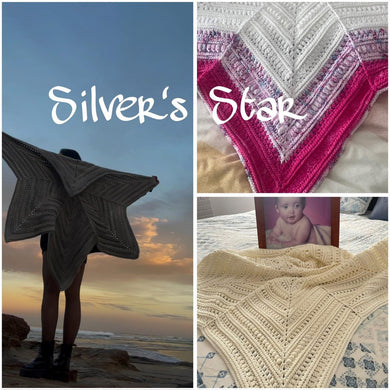 Hard Copy Silver’s Star Blanket Blanket Pattern Book by Life in Loops